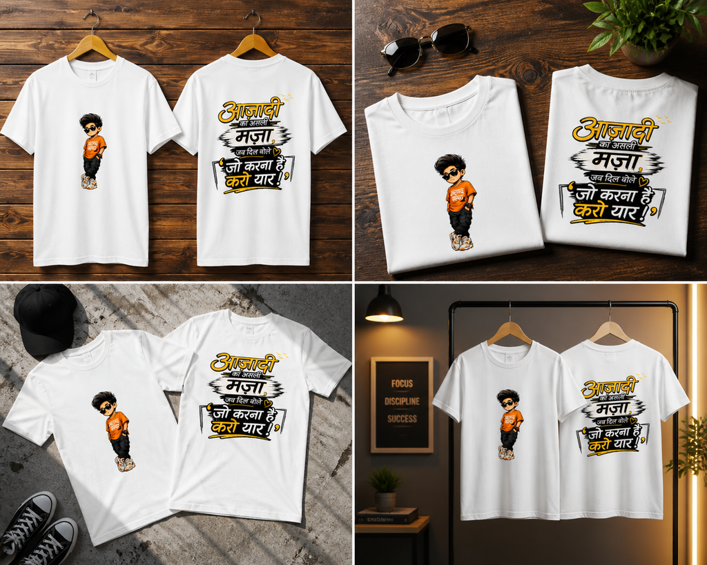 Unisex Tshirt- Desi Aazadi