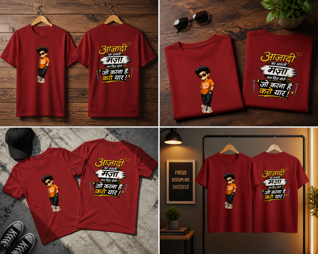 Unisex Tshirt- Desi Aazadi