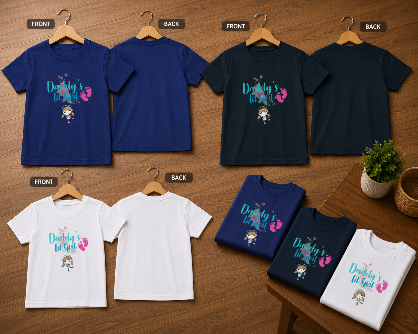 Girl's Crew Neck T-Shirt