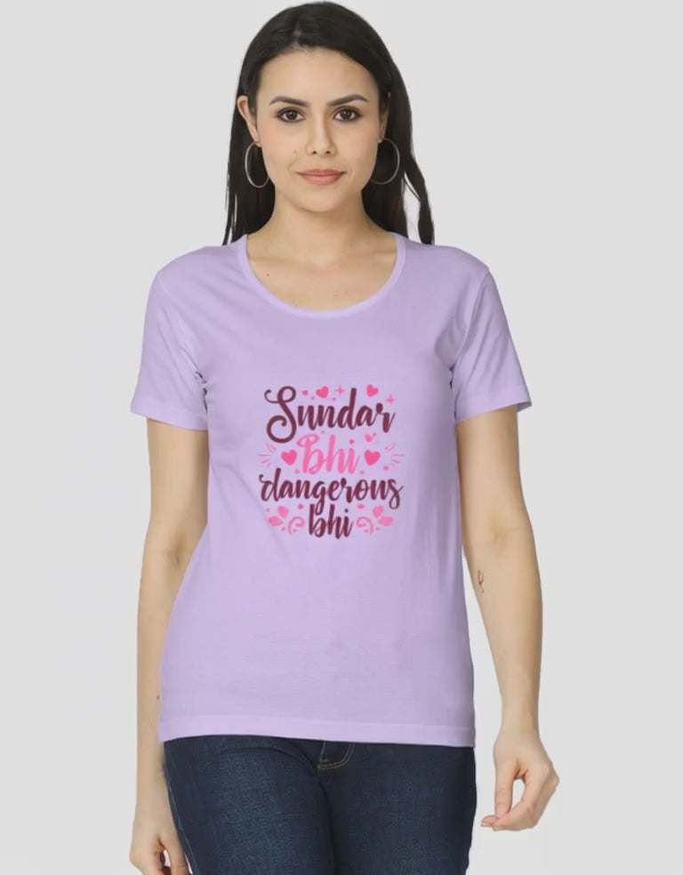 Sundar Bhi Dangerous Bhi-Women's Classic T-Shirt